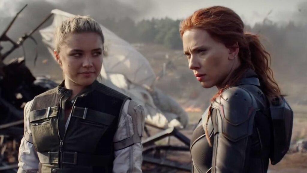 Scarlett johanson en la película Viuda Negra