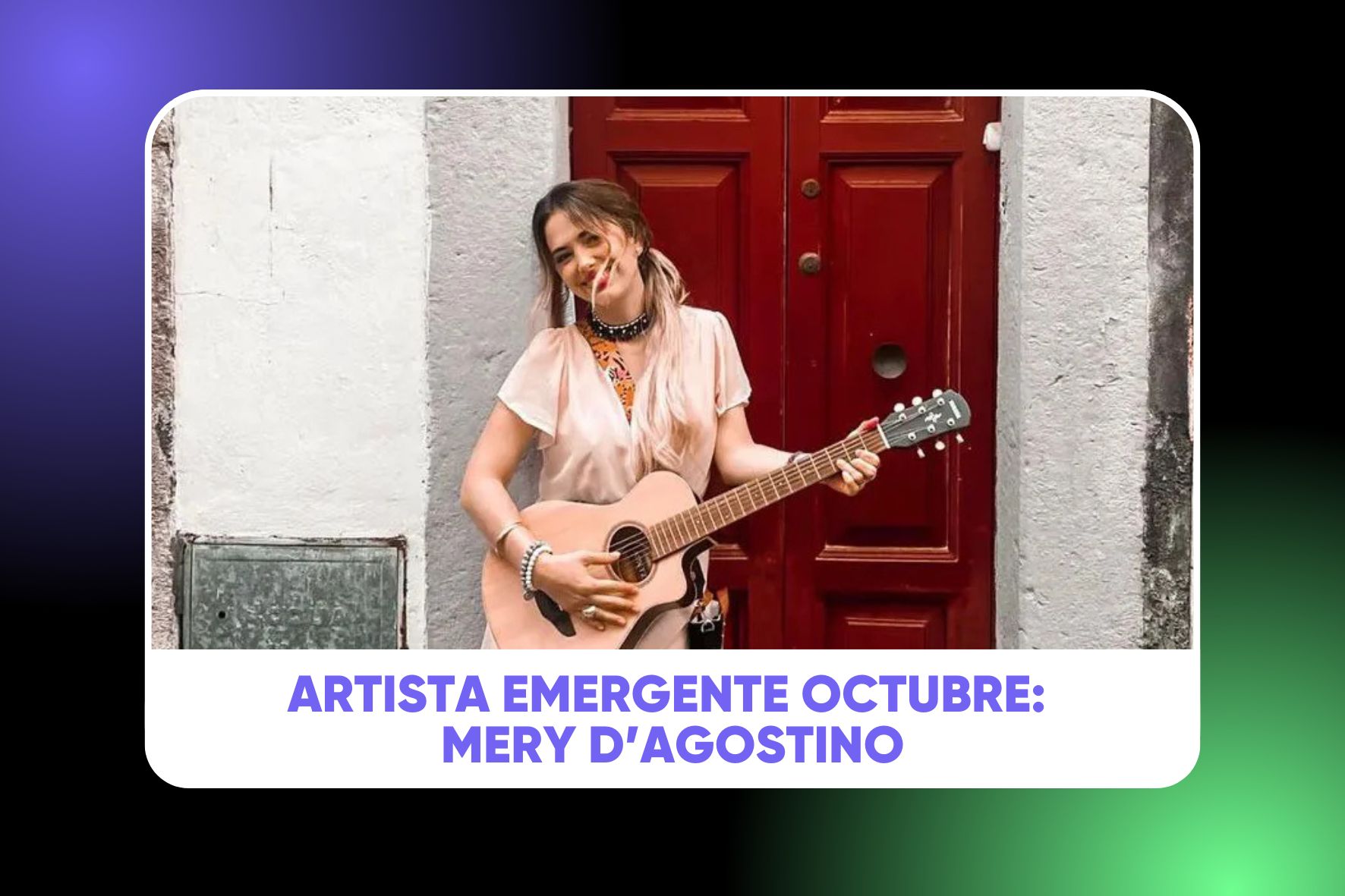 🌟 Mery D’Agostino, Artista Emergente Intar Radio Octubre 2025