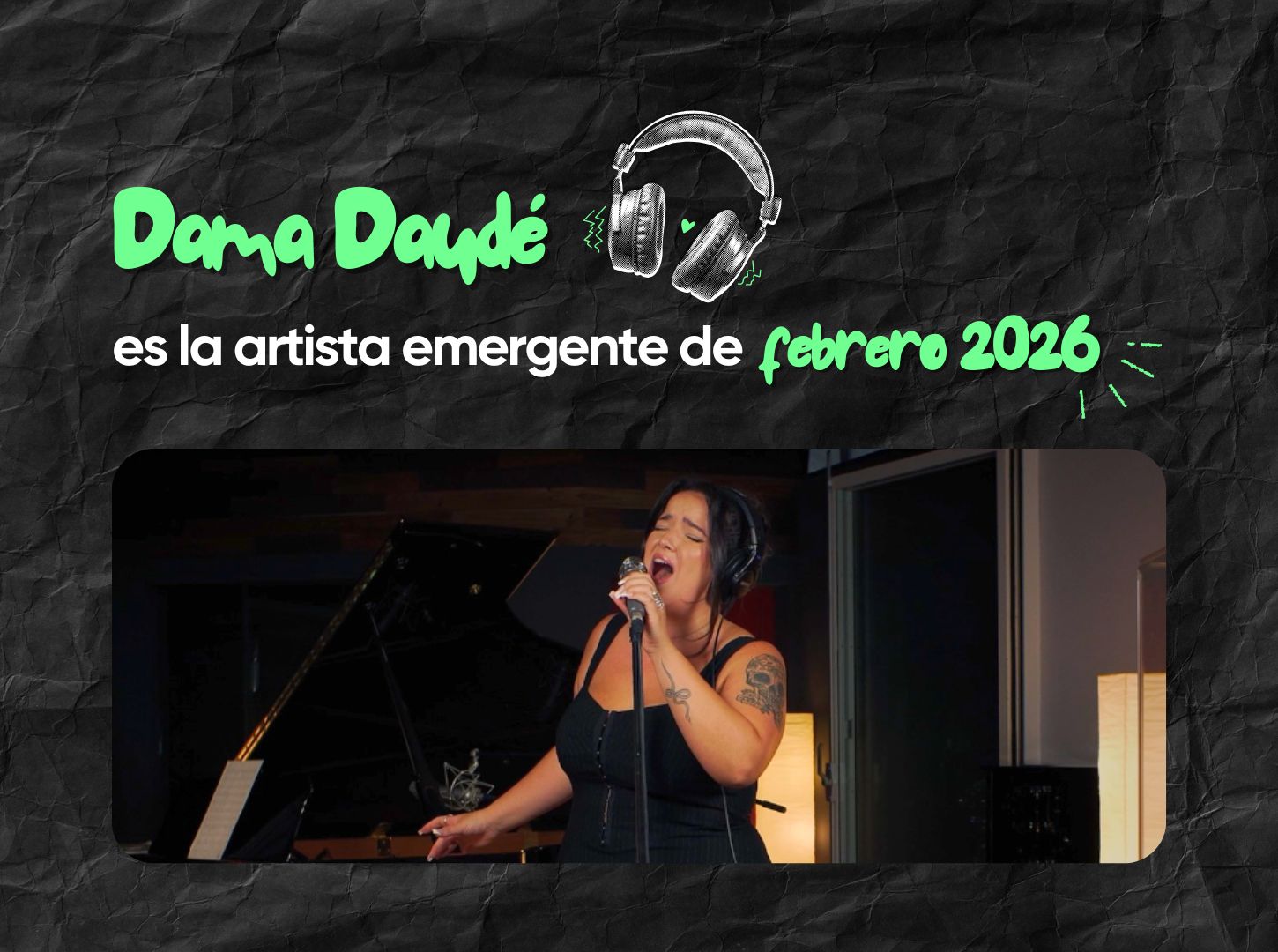 🎉 Dama Daudé es la Artista Emergente Intar Radio de Febrero 2026